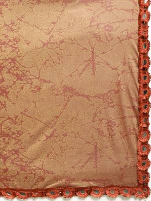Maroon printed lycra saree with blouse 3