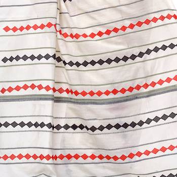 White woven pure cotton saree with blouse 5