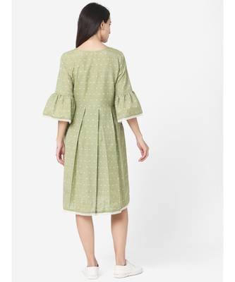 Shaily Retails Green Colour Gathers Kurta 2