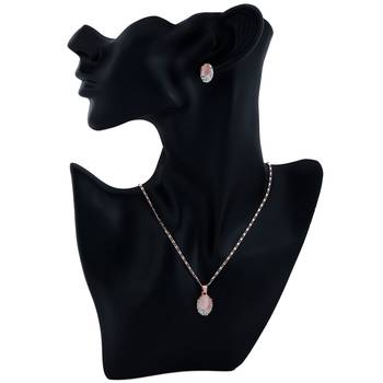 SILVER SHINE Exclusive Delicate Pendant Set For Women Girl 5