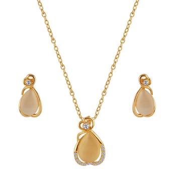 SILVER SHINE Delicate Fancy look   Pendant Set For Women Girl 3