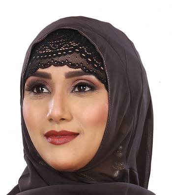 Black embroidered jersey islamic-accessories 3