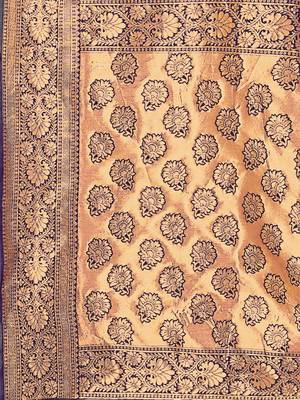 Mehrang Purple Woven Banarasi Silk Saree with Blouse  4
