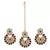 Multicolour Stone Studded Maang Tikka with Earring Set