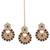 Multicolour Stone Studded Maang Tikka with Earring Set