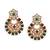 Multicolour Stone Studded Maang Tikka with Earring Set