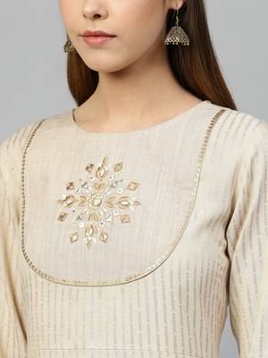 Off white printed rayon sharara-kurta 2