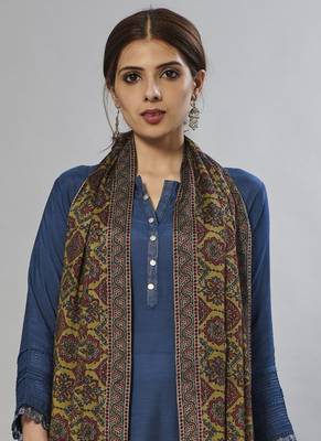 blue embroidered muslin zari_work long-kurtis 2