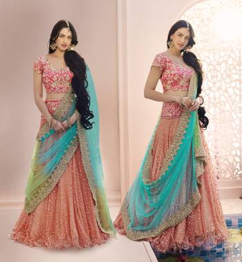 Designer party wear  Ceremonial Heavy Embroidery work  Lehenga   Choli With Dupatta NAK 5085A   3