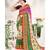 Sangam Prints Women's Georgette Lace Work Saree with Blouse Piece (SGRSE-1003,Multicolor)