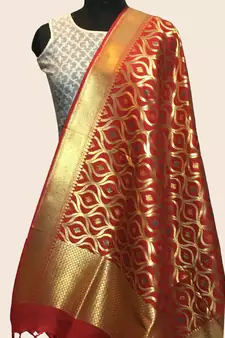 Banarasi kataan Silk Meena Dupatta