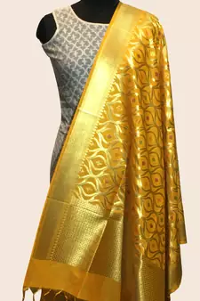 Banarasi kataan Silk Meena Dupatta