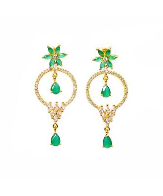 Green   Artificial earring 1