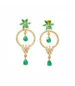Green   Artificial earring