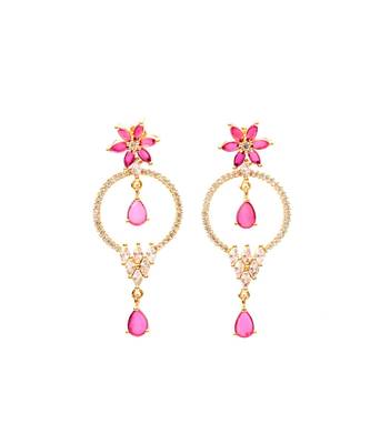 Pink   Artificial earrings 1