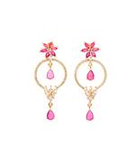 Pink   Artificial earrings