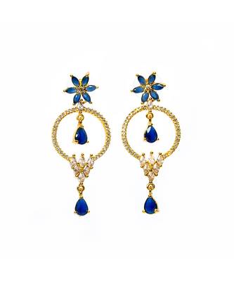 Blue  Artificial earring 1