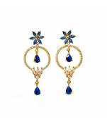 Blue  Artificial earring