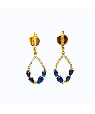 Blue Artificial earrling 1