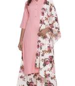 Letast Rayon Plain Kurta And Rayon Printed Palazzo With Rayon Dupatta Set