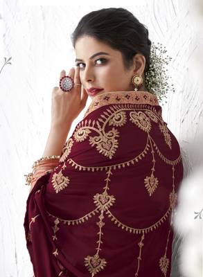 Light-pink embroidered silk salwar 4