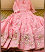 Pink Colored Gotta Work Rayon Full Length Dress