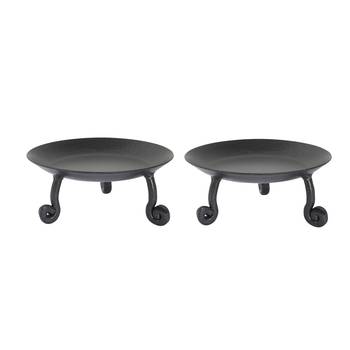 Living Room Decor Black Tea Light Candle Home Decorative Romantic Lighting Candlestick Holder Wrought Iron Set of 2 1