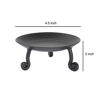 Living Room Decor Black Tea Light Candle Home Decorative Romantic Lighting Candlestick Holder Wrought Iron Set of 2 5