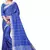 Royal Blue Woven Cotton Silk Saree With Blouse