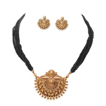Choker mangalstura with earrings online 1
