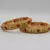 Gold Plated Stone Studded  Designer Set of 2 Bangles