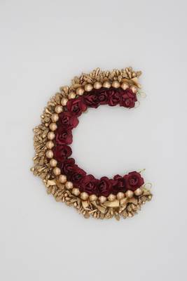 Red Artificial Flower Gajra  Hair Accessories for Women 2