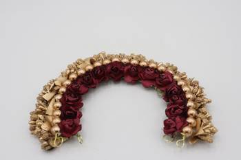 Red Artificial Flower Gajra  Hair Accessories for Women 5