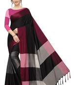 Multicolor woven cotton saree with blouse