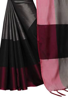 Multicolor woven cotton saree with blouse 2