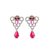 Pink Artificial earrling