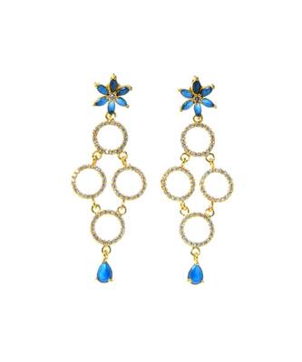 Blue Artificial earring 1