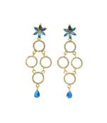 Blue Artificial earring