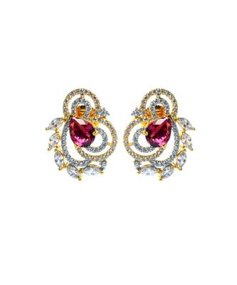 PinkArtificial earring 1