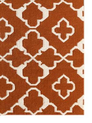 Modern Area Rug 5'x8' Dusty Orange For home d  cor | Interior d  cor rug 3