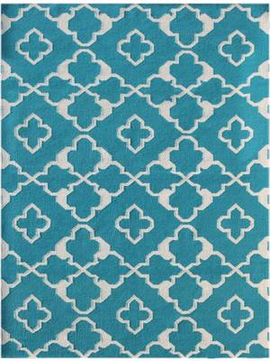 Saraswatii Global Area Rug 5'x8' Aqua for Outdoor d  cor 2