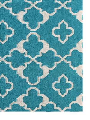 Saraswatii Global Area Rug 5'x8' Aqua for Outdoor d  cor 3