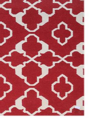 Traditional Rug 5'x8' Red for Indoor d  cor| Home d  cor rug 3