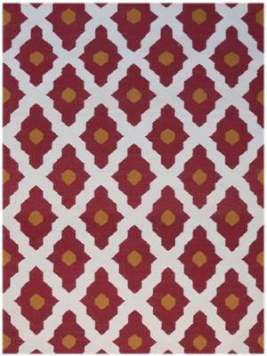 Flat Woven Zara Area Rug 5'x8' Marsala for Home 2