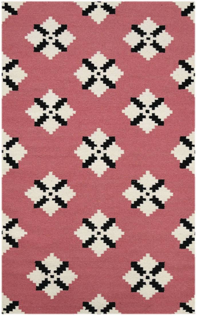 Saraswatii Global Rug 5'x8' Pink for luxurious home interior d  cor | Bedroom rugs
