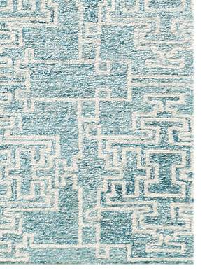 Hand Tufted Modern Area Rug 5'x8' Aqua Blue Best Rug For Living/Bedroom 3