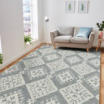 Rug For Living/Drawing/Bedroom Hand Tufted 5'x8' Grey 1