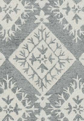 Rug For Living/Drawing/Bedroom Hand Tufted 5'x8' Grey 3