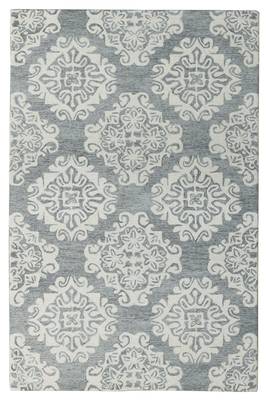 Hand Tufted Rug 5'x8' Grey BOS-65 For Living/Drawing/Bedroom 2