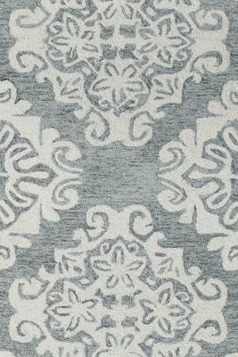 Hand Tufted Rug 5'x8' Grey BOS-65 For Living/Drawing/Bedroom 3